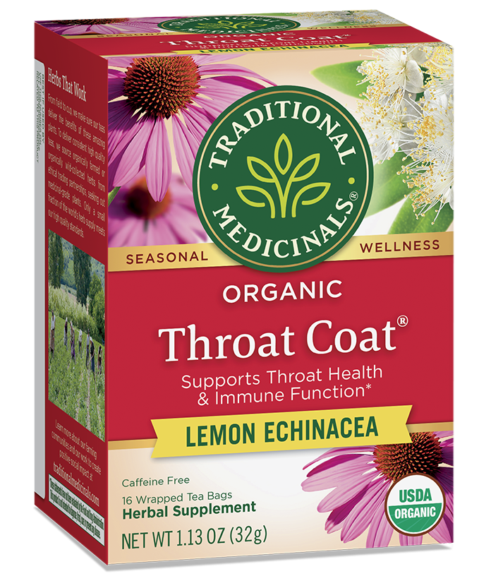 Organic Throat Coat Lemon Echinacea Tea