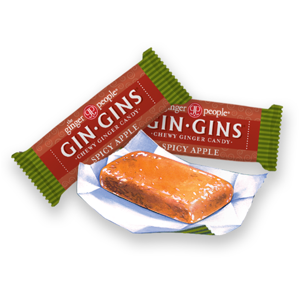 Gin Gins Spicy Apple Ginger Chews 84g